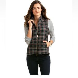 Vineyard Vines Plaid Puffer Vest‎ Size M